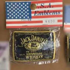 値下げさしましたヴィンテージJack Daniel's エンブレム アイロン接着