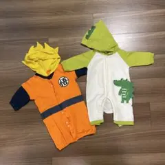 ドラゴンボール風＆ワニロンパースセット