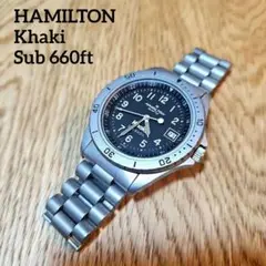 レア　HAMILTON ハミルトン　カーキサブ　660ft 青文字盤　クォーツ 2025年最新】HAMILTON ハミルトン 660ftの人気アイテム - メルカリ