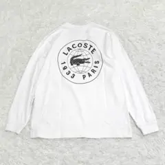 LACOSTE for BEAMS 別注 ロングスリーブ Tシャツ US X 白
