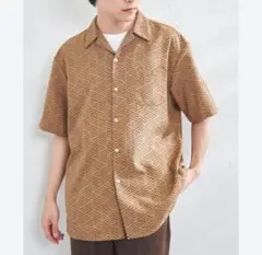 コーエン　coen ジオメトリックプリントシャツ