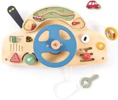 ハンドル 玩具 車 木製 指先遊び 1歳〜3歳 男の子 木のおもちゃ プレゼント