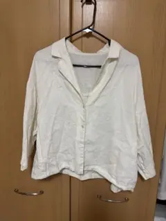 LOWRYSFARM ノルマンディショートシャツ アイボリー