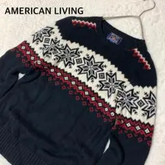 AMERICAN LIVING　アメリカンリビング　ニット　ノルディック　L　★