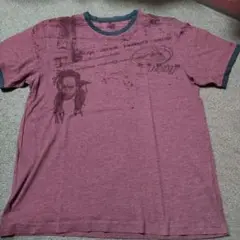 REEF グラフィックプリント Tシャツ M ワインレッド