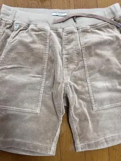 ベージュ コーデュロイ ショートパンツS