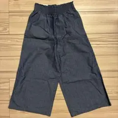 【新品未使用】UNIQLO ユニクロ キッズ ワイドクロップドパンツ 150cm