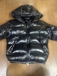 ZARA フード付きダウンジャケット s ブラック