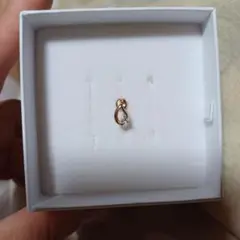 4℃ 18k ダイヤ ピアス 片耳のみ