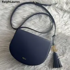 ✨️未使用級✨️ RalphLauren ショルダーバッグ レザー ネイビー