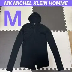 MKミッシェルクランオム ジップパーカー 薄手 ロング丈 サイズ46(M)