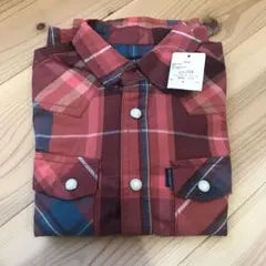 【新品】子供服 半袖 シャツ チェック柄　110 幼稚園 小学生
