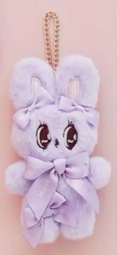 メゾフルEsther Bunny ぬいぐるみチャーム ラベンダー