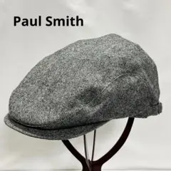 Paul Smith ポールスミス ハンチング ウール ヘリンボーン柄 グレー