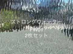 【2枚組】パターンガラス FW01 ストロングウォーター ステンドグラス材料