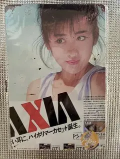 新品　斉藤由貴　オマージュアルミプレートブリキ看板⑥ AXIA