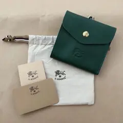 折り財布 ミニ財布 三つ折り財布 がま口 二つ折り財布 グリーン 緑色 ヴィルデ