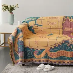 新品-ソファカバーマップパターンソファ保護カバー180 * 230