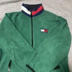 TOMMY HILFIGER グリーン フリースジャケット