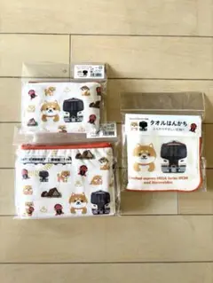 お値下げ 豆柴×Series HC85 タオルはんかち カードケース ミニポーチ