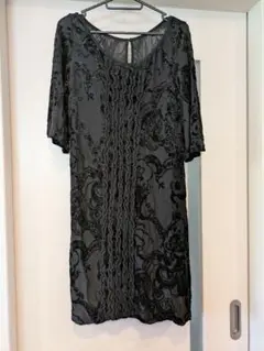 【美品】nasturtiun フラワー柄半袖ワンピース　M