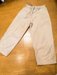 【良品】SHIPS ベージュ ワイドパンツ