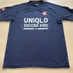 【非売品】UNIQLO サッカーキッズ Tシャツ L ネイビー