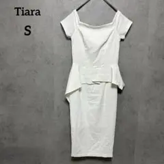 Tiara ティアラ　ドレス　ペプラム　タイト　ワンピース　S