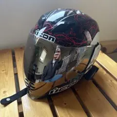 n*u様 icon AIRFLITE Quicksilver 色つきスクリーン付 ICON AirFlite QUICKSILVER Full-Face Helmet w/Dropdown Sun