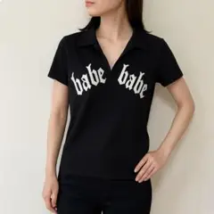 Diable baiser ユニセックスTシャツ LL ロゴ×ビジュー 黒
