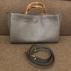 Ls Sceneエルエスシーン バンブーバッグトートショルダーブラウンレイジー
