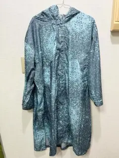 Makkuフード付きゼブラ模様レインコート