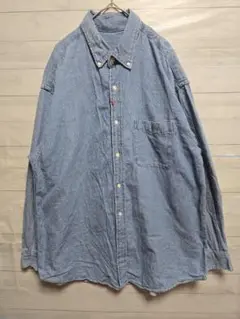 GU デニム 長袖シャツ ライトブルー ダンガリーシャツ オーバーサイズ