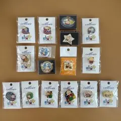 【新品未使用】セントレア なぞの旅人フー ピンバッチ キーホルダー 16個セット