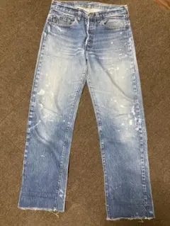 501 80’s 赤耳　前期　ダメージ　ペンキ飛び W32