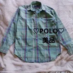 美品Polo by Ralph Lauren チェック柄シャツ M