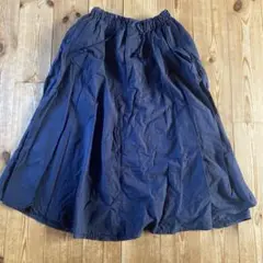 ロニースコッツ　burself ネイビー フレアロングスカート
