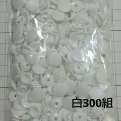 プラスナップ　300組　ＫＡＭ　12mm（T5）ツヤなし白