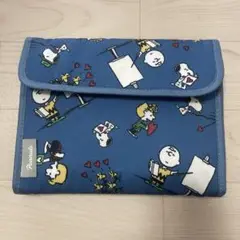 スヌーピー 母子手帳ケース 青 マタニティ