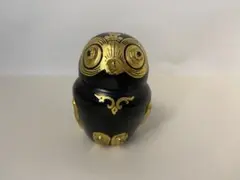 ミャンマー お土産 フクロウの小物入れ 漆器 金彩