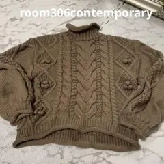 room306contemporary ケーブルニットトップス