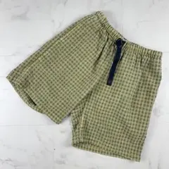 美品 90s グラミチ ハーフパンツ シアサッカー カーキ M*NB725