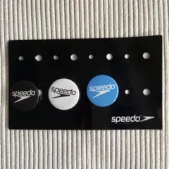 speedo社製✴︎〈非売品〉speedoロゴ缶バッジ 3ケセット