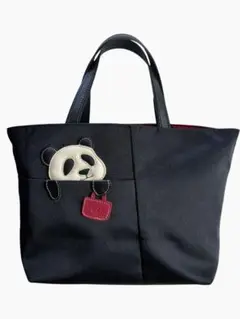 【極美品】上野店限定品 IBIZA パンダ手持ちトートバッグ