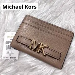 新品✨未使用 マイケルコース ゴールド金具 ロゴ カードケース パスケース MK