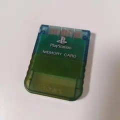 クリアブルー　美品　メモリーカード　ps1 プレステ初代