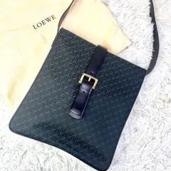 【極美品】LOEWE ロエベ ショルダーバッグ リピートアナグラム レザー