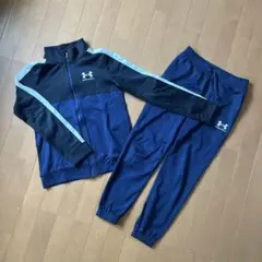アンダーアーマー　ジャージ上下セット　ネイビー　150