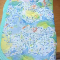 ひんやり冷感まくらパッド 海底柄