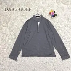 ダックスGOLF ハイネック 長袖プルオーバー　千鳥格子柄　オンワード樫山　L